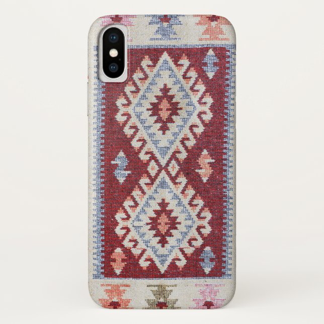 Oriental carpet. Ethnic decorative background. Case-Mate iPhone Case (Back)