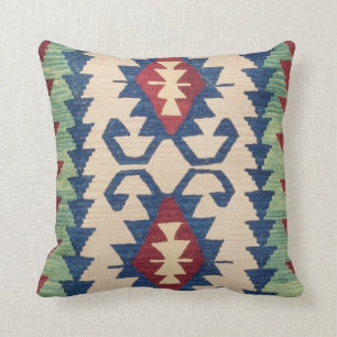 Oriental Carpet Killim Throw Pillow