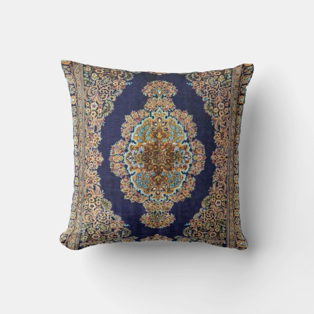 Oriental Carpet Rug Killim Throw Pillow (Front)