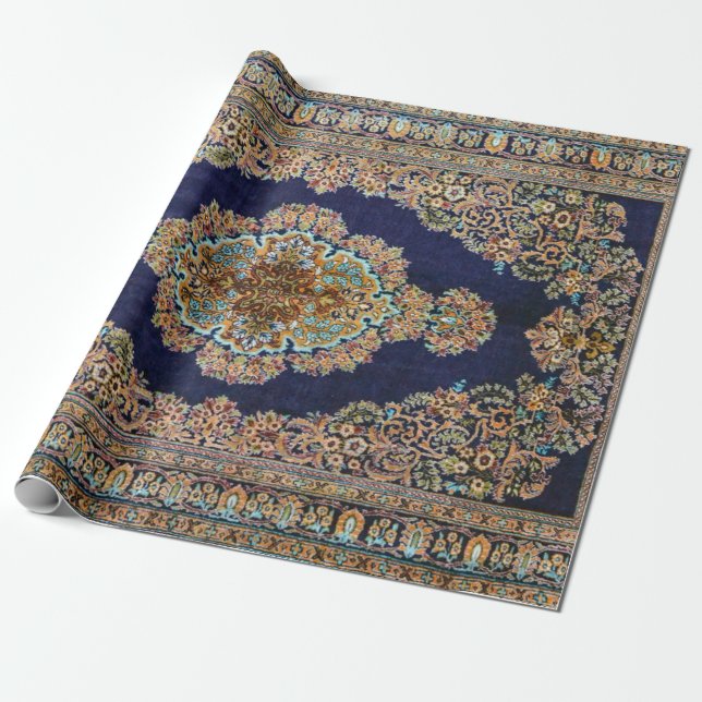 Oriental Carpet Rug Killim Wrapping Paper (Unrolled)