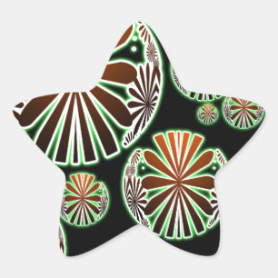 Oriental Chic Pattern Star Sticker