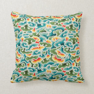 oriental chinese cloud pattern seamless throw pillow