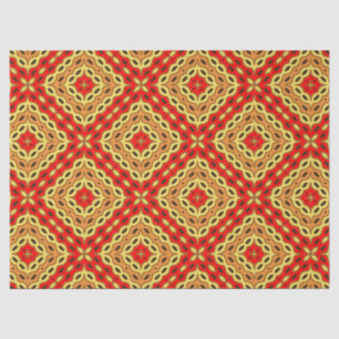 Oriental Colourful Mosaic Geometric Pattern Tissue Paper