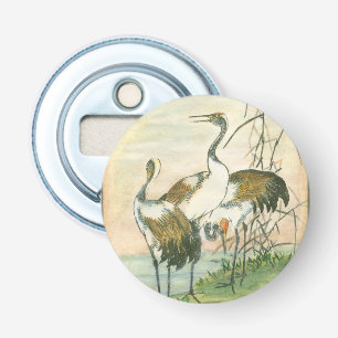 Oriental Cranes by the Water Bottle Opener