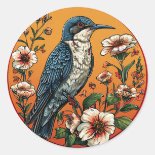 Oriental Cuckoo Bird Exotic Wildlife Gift 🌿✨ Classic Round Sticker