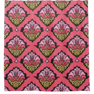 Oriental Damask Floral Seamless Wallpaper