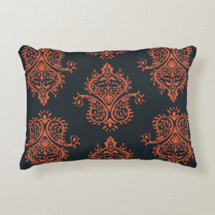 Oriental damask: Mediterranean vintage pattern. Accent Pillow