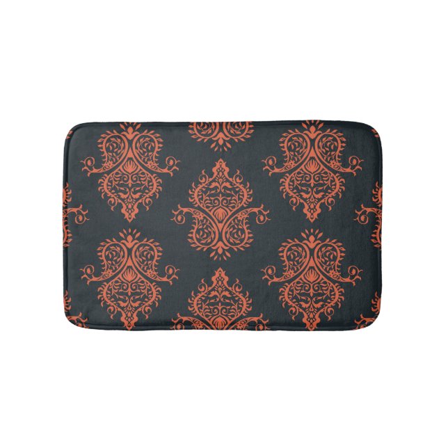 Oriental damask: Mediterranean vintage pattern. Bath Mat (Front)