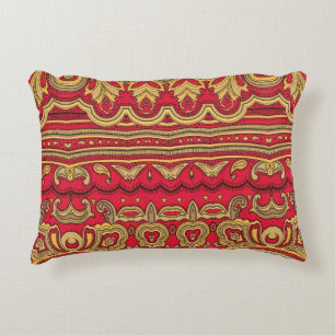 Oriental decor closeup. accent pillow