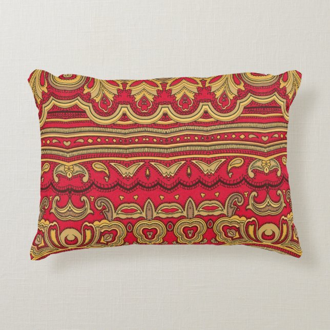 Oriental decor closeup. accent pillow (Front)