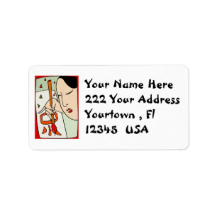 Oriental design  Address Label