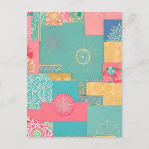 Oriental design postcard