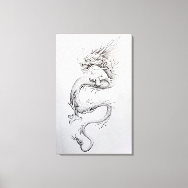 Oriental Dragon Canvas Print (Front)