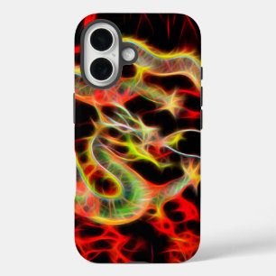 Oriental Dragon Fire on Lucky Energy iPhone 16 Case