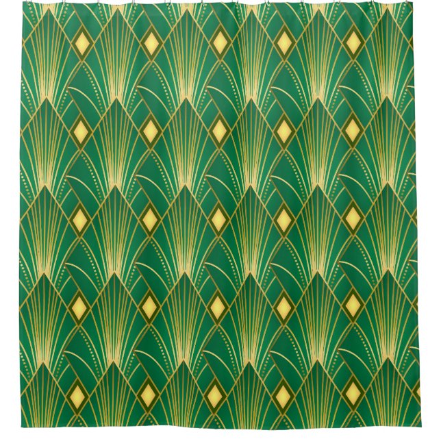Oriental Elegance: Art Deco Wallpaper (Front)