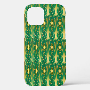 Oriental Elegance: Art Deco Wallpaper iPhone 12 Case