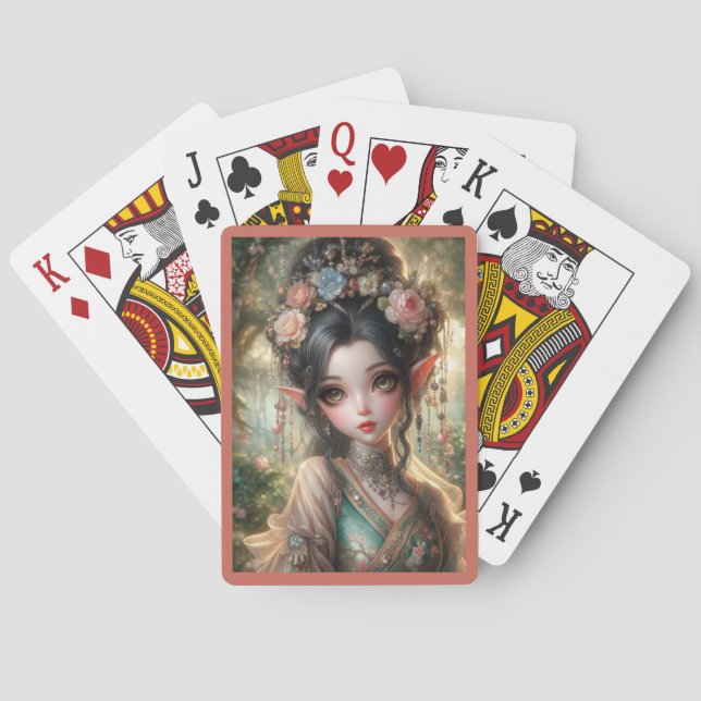 Oriental Elven Playing Cards (Back)