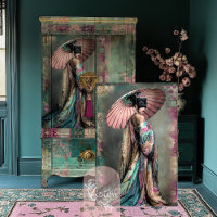 Oriental Esthetics Elegant Geisha Portrait