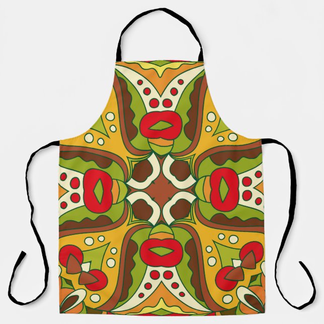 Oriental Ethnic Style Seamless Pattern Apron (Front)