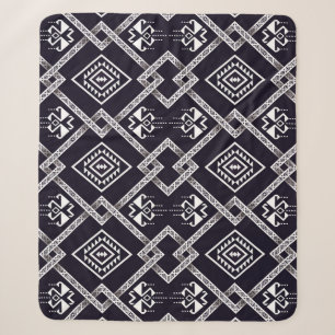 Oriental ethnic, traditional seamless background. sherpa blanket