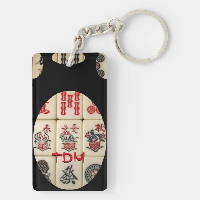 Oriental expression keychain (Back)