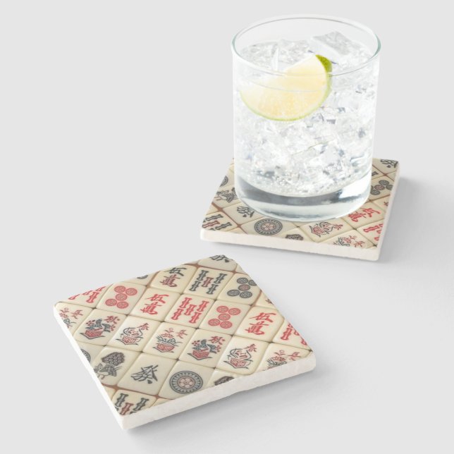 Oriental expression stone coaster (Side)