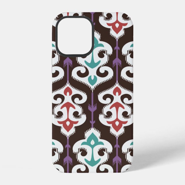 Oriental fabric ornament seamless pattern iPhone case (Back)