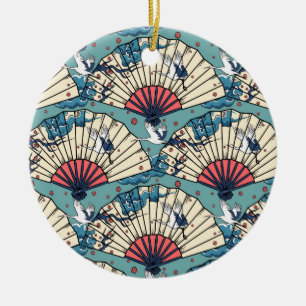 Oriental FanTasy Ceramic Ornament