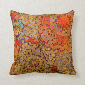 "Oriental Flare" Throw Pillow