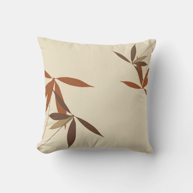 Oriental Floral Decor Pillow (Front)