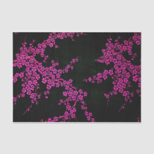 Oriental floral Japanese cherry blossoms Tissue Paper