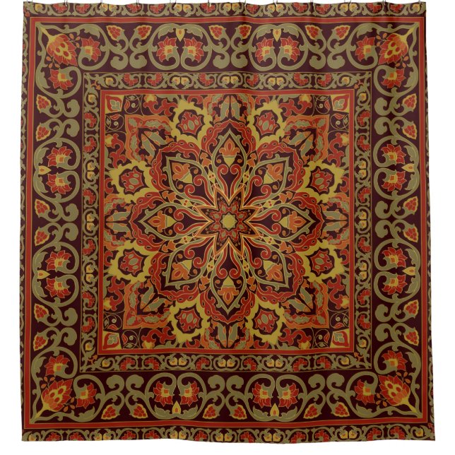 Oriental floral ornament with frame. Pattern with  (Front)