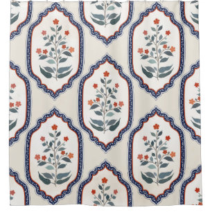 Oriental Flower Branches: Kalamkari Indian.