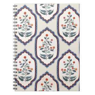 Oriental Flower Branches: Kalamkari Indian. Notebook