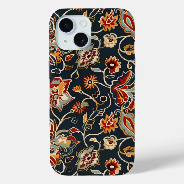 Oriental Flower Pattern Case-Mate iPhone Case (Back)