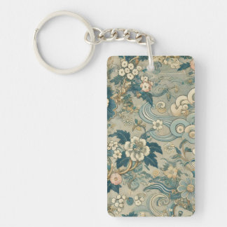 Oriental Garden Pattern Keychain