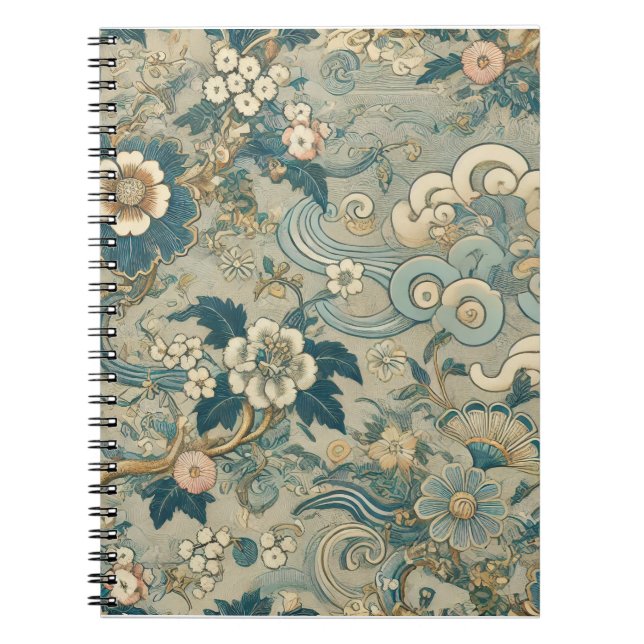 Oriental Garden Pattern Notebook (Front)