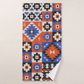Oriental geometric seamless pattern. Ethnic design Bath Towel