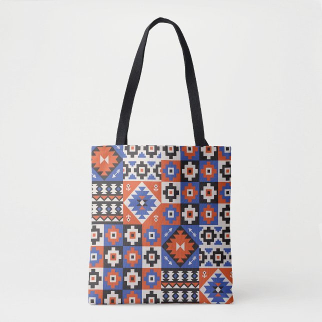 Oriental geometric seamless pattern. Ethnic design Tote Bag (Front)