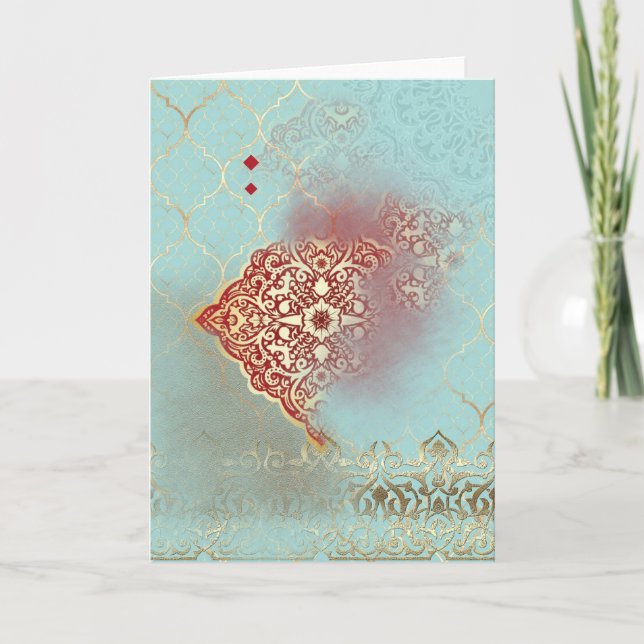 Oriental Glow - Greeting Card (Front)