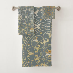 Oriental Golden Mandala - Bathtowel Set
