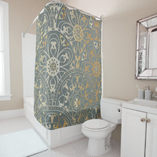 Oriental golden Mandala - Shower Curtain