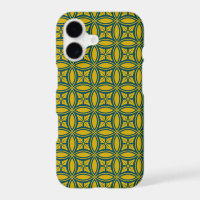 Oriental Green Mustard Japon Rosette Cercle Patte