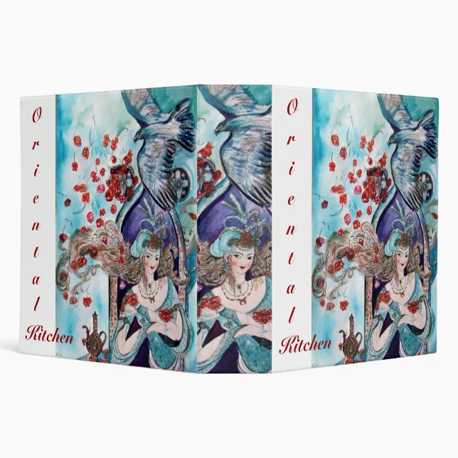 ORIENTAL  KITCHEN RECIPE BOOK BINDER (Background)