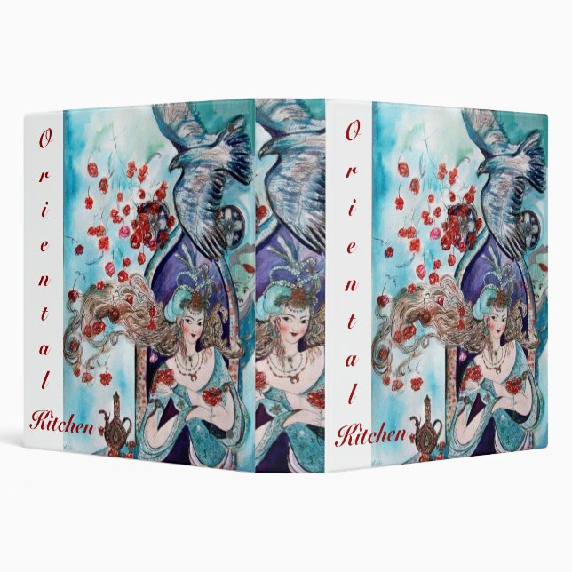 ORIENTAL  KITCHEN RECIPE BOOK BINDER (Background)