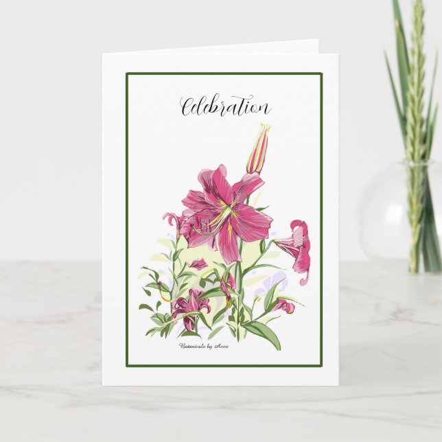 Oriental Lily card (Front)