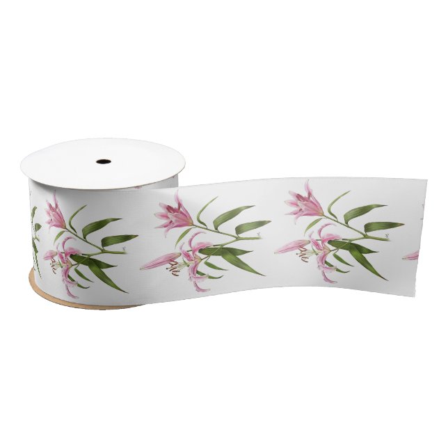 Oriental Lily - Stargazer Satin Ribbon (Spool)