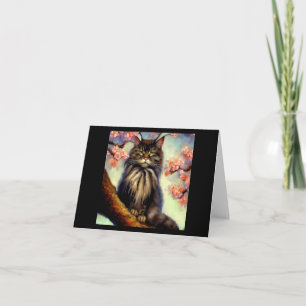 Oriental Longhair Cat  Card