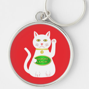 Oriental Lucky Cat Keychain