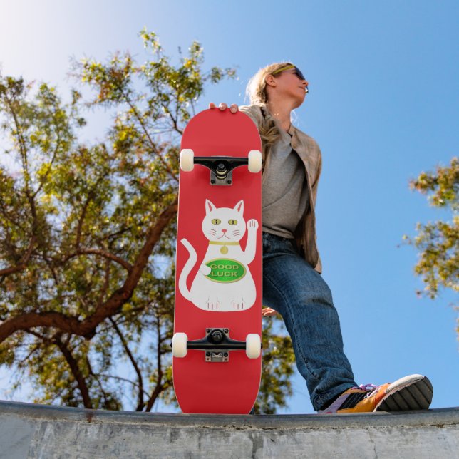 Oriental Lucky Cat Skateboard (Outdoor 1)